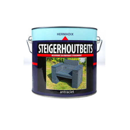 Hermadix Steigerhoutbeits Antraciet 2,5L