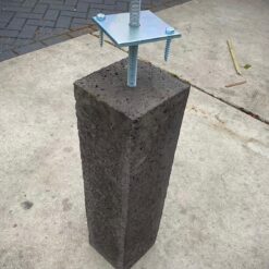 Oud-Hollandse betonpoer antraciet 150 x 150 mm x 58 cm (verstelbaar)