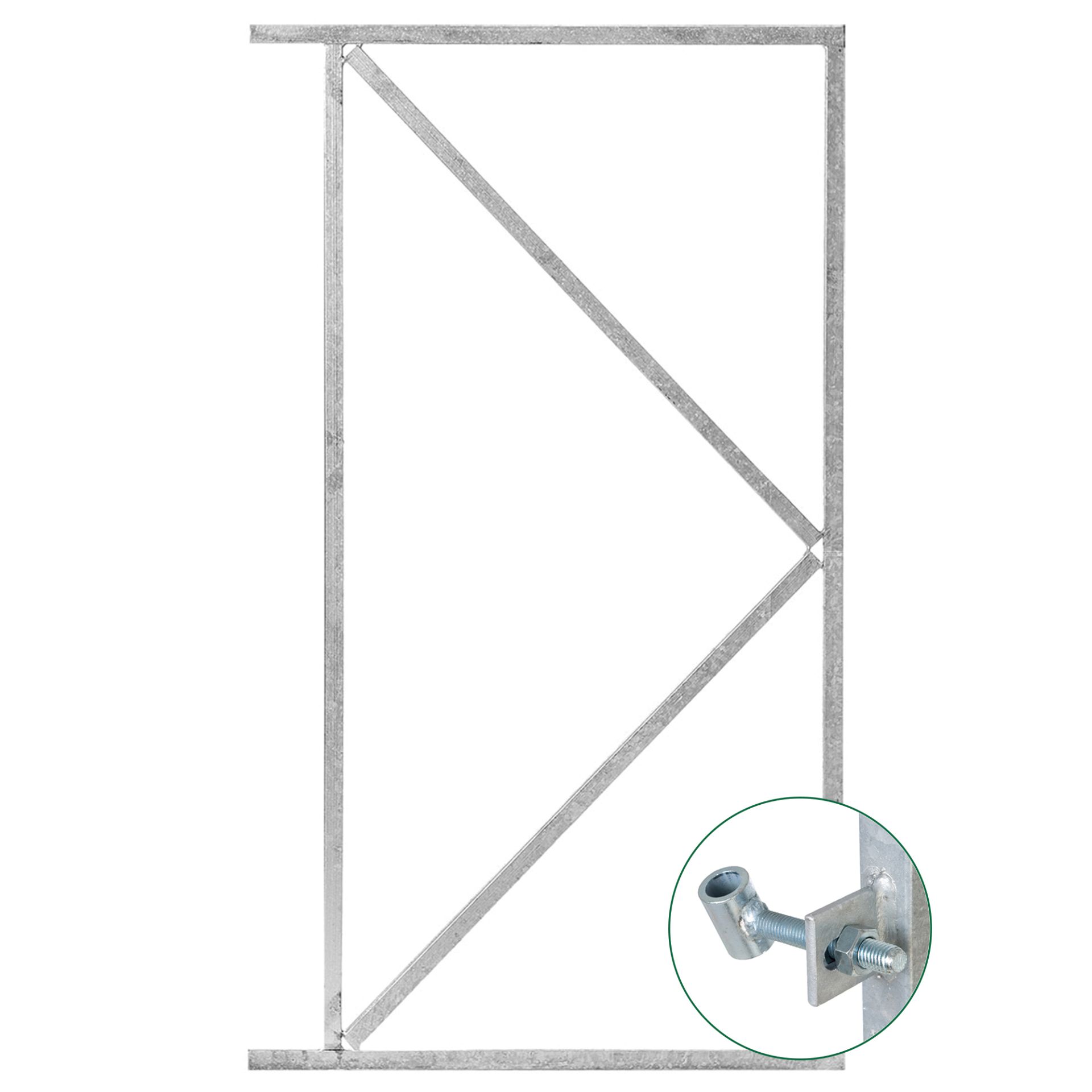 Verstelbaar Poortframe 120 x 155 cm