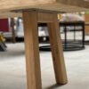 Eiken N-bankpoot 5x5cm