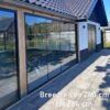 Glazen schuifwand 3 rails 90cm breed