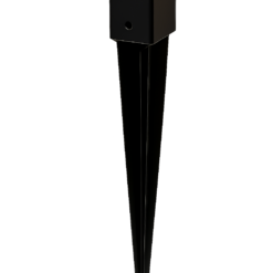 Paalhouder met pen 71 mm Zwart
