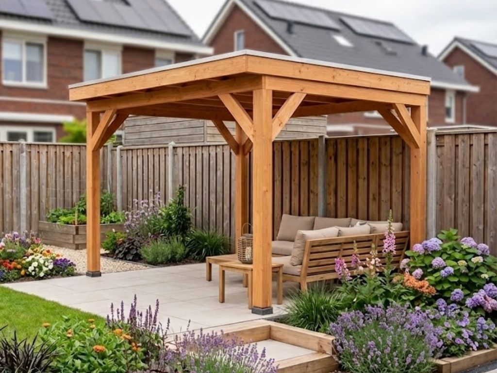 Overkapping doe-het-zelf 300 x 300 Classic Geschaafd Overkapping doe-het-zelf 300 x 300 Classic Geschaafd