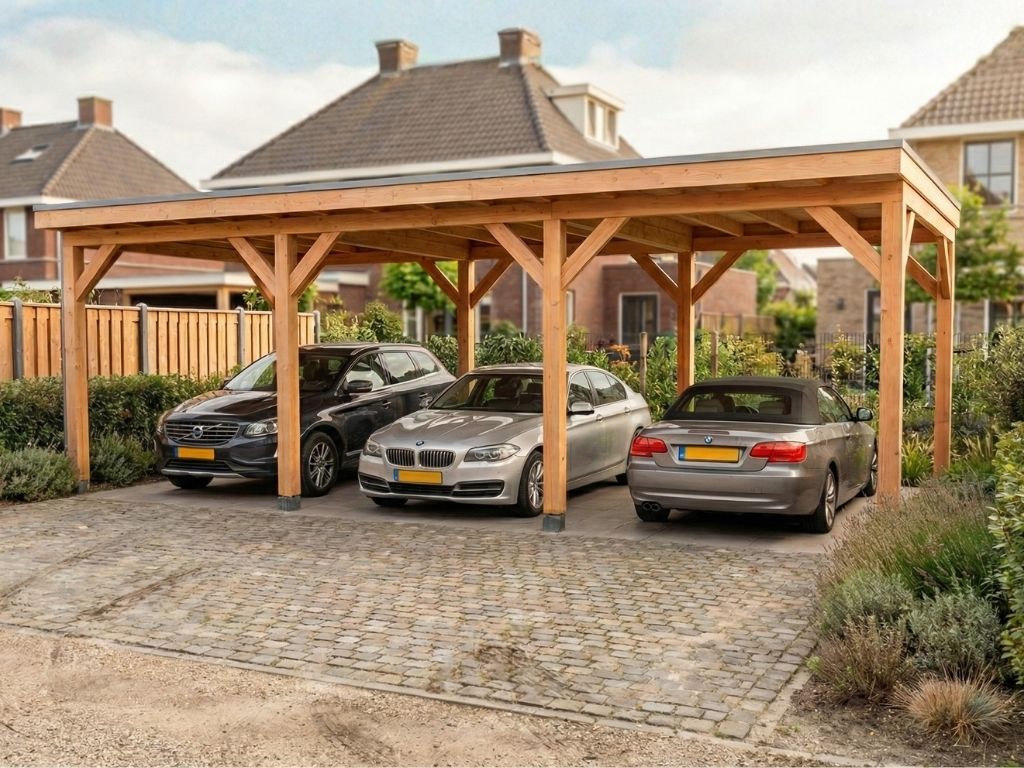 Overkapping doe-het-zelf 750 x 300 Classic Geschaafd Overkapping doe-het-zelf 750 x 300 Classic Geschaafd