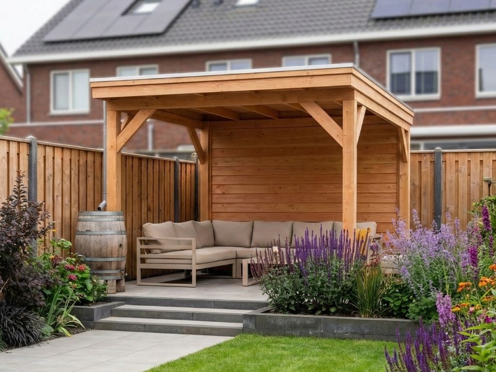 Overkapping doe-het-zelf 300 x 300 Classic Geschaafd