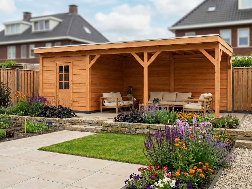 Overkapping doe-het-zelf 750 x 300 Classic Geschaafd