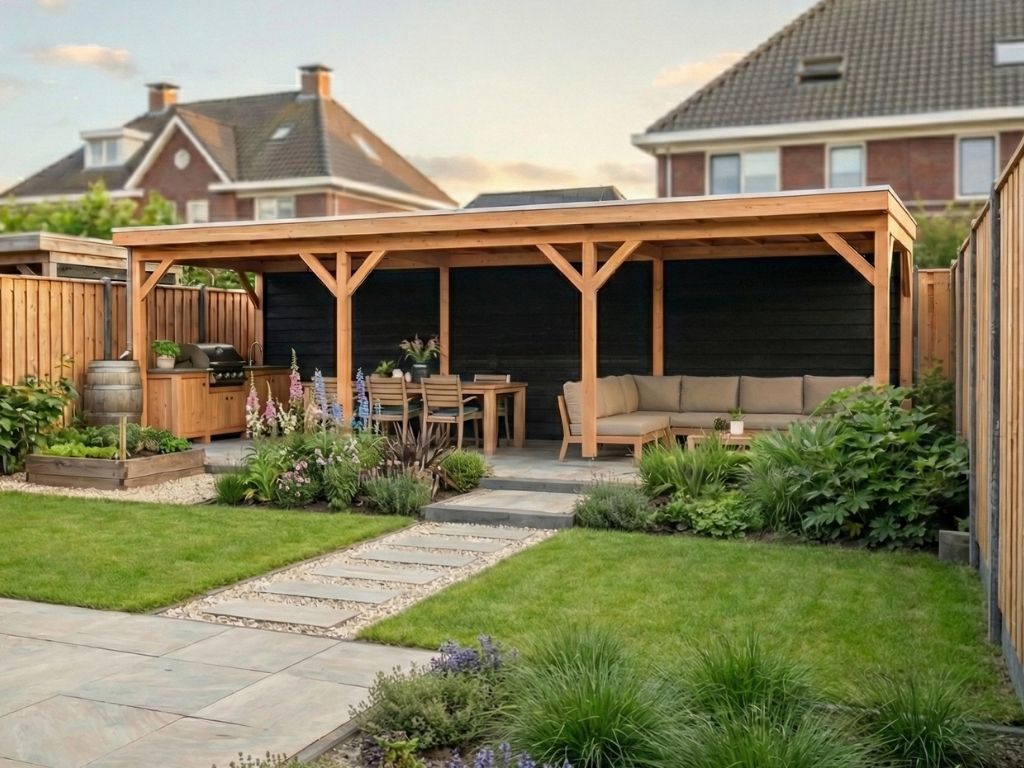 Overkapping doe-het-zelf 900 x 300 Classic Geschaafd