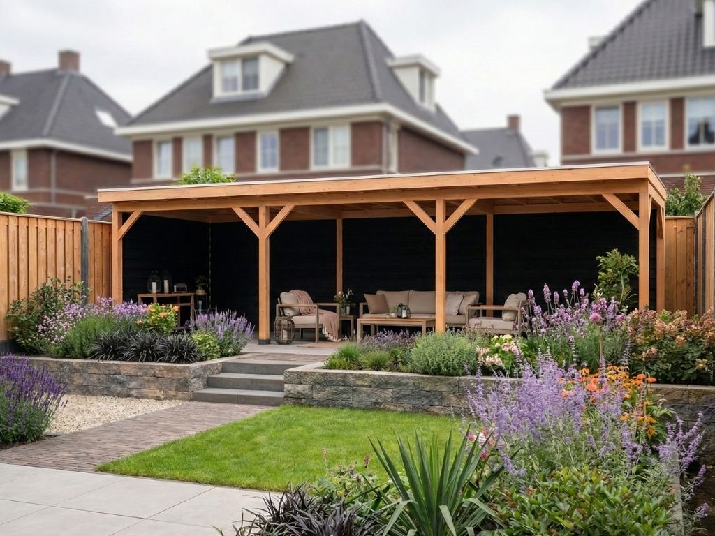 Overkapping doe-het-zelf 900 x 300 Classic Geschaafd