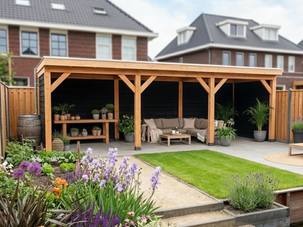 Overkapping doe-het-zelf 900 x 300 Classic Geschaafd