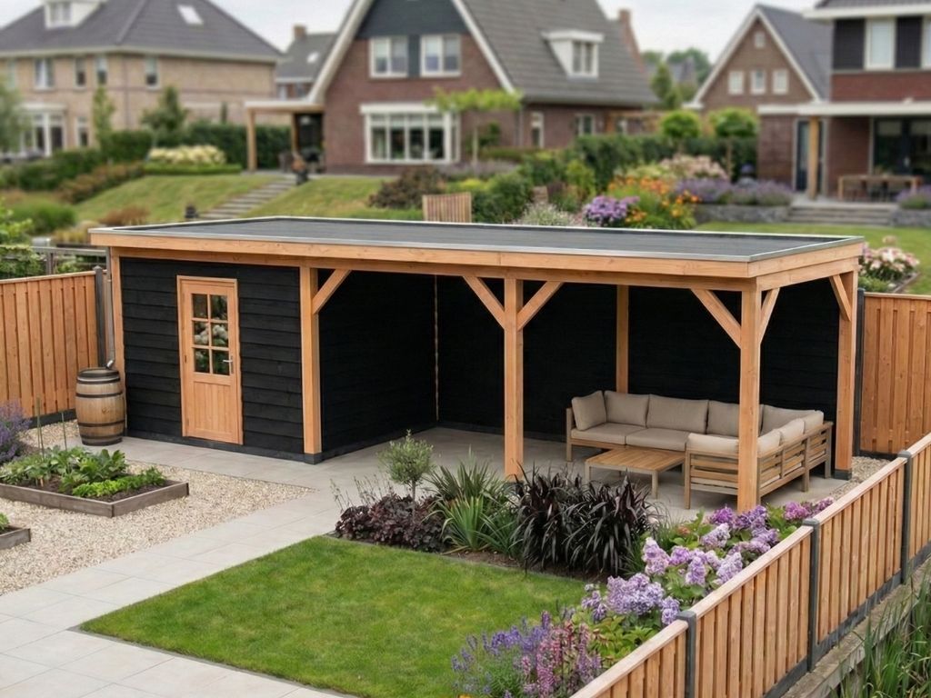 Overkapping doe-het-zelf 900 x 300 Classic Geschaafd