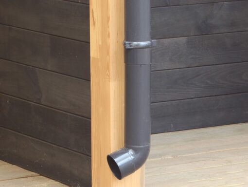 afvoerbuis PVC antraciet