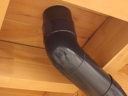 onderuitloop antraciet PVC