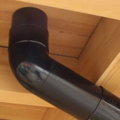 onderuitloop PVC zwart