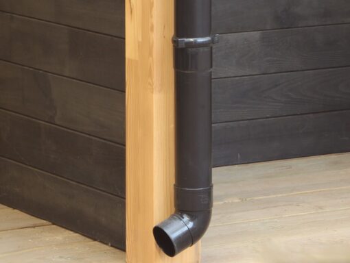 afvoerbuis PVC zwart