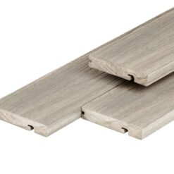 Composiet Kantplank Massief licht grijs