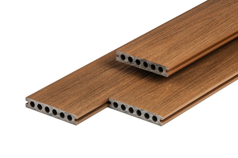 Composiet Vlonderplank 23 Γ 138 mm Teak Composiet Vlonderplank 23 Γ 138 mm Teak