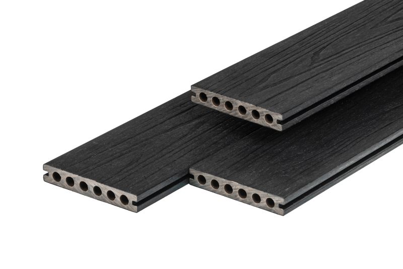 Composiet Vlonderplank 23 × 138 mm Zwart Composiet Vlonderplank 23 × 138 mm Zwart